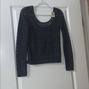 Dark gray long sleeve sweater